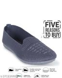Grey mesh loafers with slip-on design, textured pattern for all-season wear. Kid-friendly, easy to clean, and a great gift from FootForward. Available in sizes IND-4, IND-5, IND-7. Made in India. (120 characters)