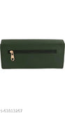 Black and green sports clutch with zip closure