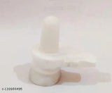 White marble Shivling, intricately carved Indian marble Shiva Lingam statue