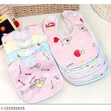 Multicolor quick-dry, lightweight GOBS baby bibs pack (3), waterproof double layered with chit buttons for easy handling, Indian-made premium quality baby essential accessory for feeding