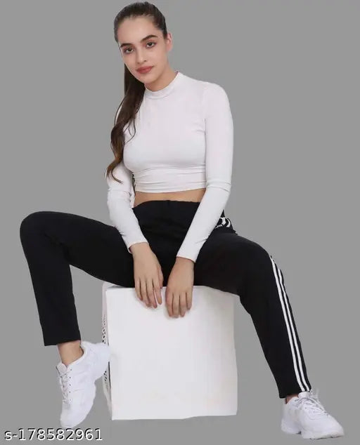 Black strap sneaker with white sole