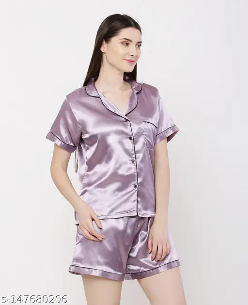 Satin nightsuit set, ZEESHE MEESHE for women & girls in various sizes