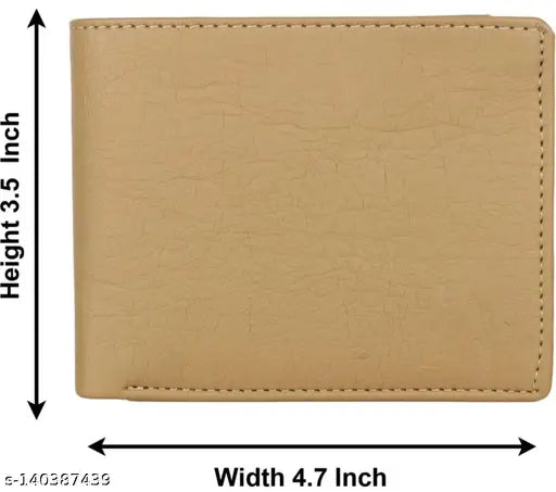 Solid leather LOISE CRAFT wallet, 5 compartments, free size (12cm x 10cm), high-quality artificial leather product