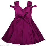 Silver Kraft cotton solid party dress for babies, suitable for 3-6 months to 5-6 years, spruced up dress from India