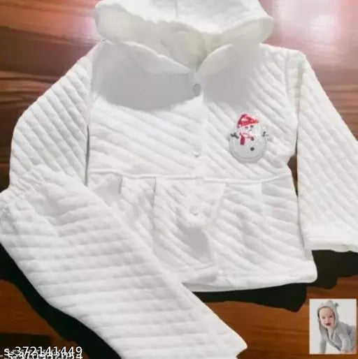 Stylish wool winter hood for kids (girls & boys), solid pattern, comfortable fit for 0-3 months and 9-12 months, Indian origin