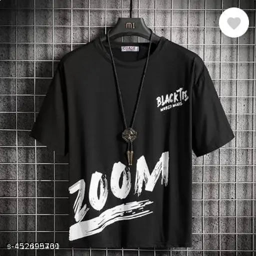Stylish men's printed poly blend t-shirts, casual fashion, premium quality. Lightweight fabric, pack of 3 (S, M, L, XL)