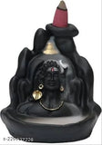 Shiv Shankara poly resin incense burner (8cm x 7cm x 10cm), perfect gifting for Shiv ji murti, made in India with 11 free cones