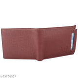 Textured faux leather ATM wallet for men, holding 2 card slots