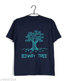 Cotton round-neck t-shirt for men with engineering computer science coder print, India-made casual wear for tech enthusiasts