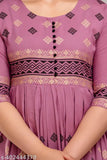 Rayon printed combo kurti for women, three-quarter sleeves and flared silhouette by Aishani. Indo-western style, great for events or office wear. Made in India
