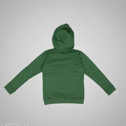 MYO Boy's Full Sleeve Cotton Blend Hooded Neck Comfortable Solid Hoodie Sweatshirt Pack of 2