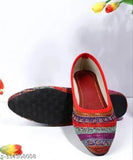 Embellished synthetic leather red bindi BL, Indian slip-on accessory for traditional attire