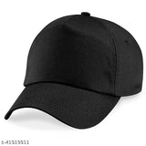 Black cotton baseball cap