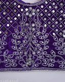 Velvet baby girl fancy lehenga, embellished with zari stitch, sleeveless, pack of 1, available in sizes from 0-3 months to 2-3 years. Traditional Indian ethnic wear for girls' parties and occasions