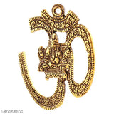 Metal OM Wall Hanging: Modern spiritual art piece for home & office decor, representing divine energy and tranquility (5cm x 5cm)