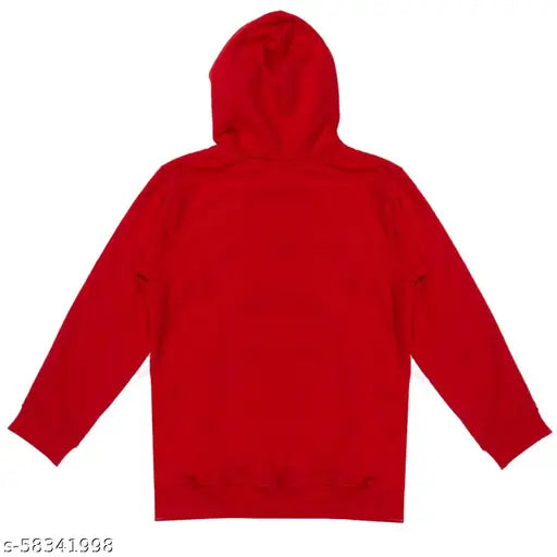 kiddeo Full Sleeve Printed Boys Sweatshirt (Red)