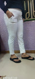 Beige stretchable Lycra pants for women, ideal for casual and semi-formal wear