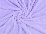 Lilac woolen hooded baby blanket with tich button, ultra soft, cozy, and warm for newborn to 3-year-olds