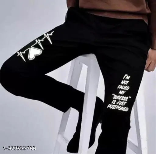 Latest designer white heart jeans, men's denim with printed pattern, slim fit and multiple sizes available