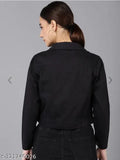 Denim jacket for women, self-design net, three-quarter sleeves, versatile, casual night out, India