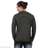 Indian-made ACONITE men's dry fit commando long sleeve t-shirt with printed net pattern, ideal for sports, gym, and outdoor activities