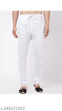 White cotton men's unisex pyjamas