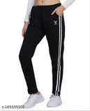Black women's adidas brand track pants