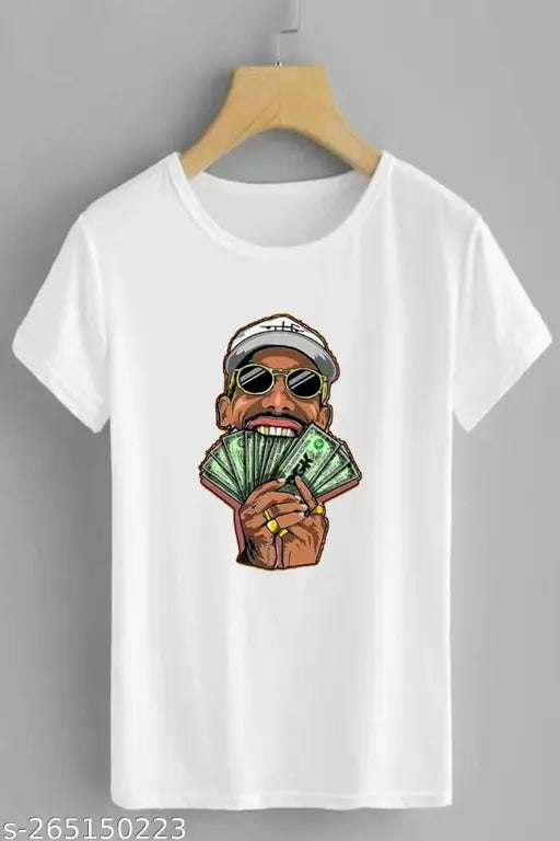Mc Stan printed polyester t-shirt 3D, short sleeves, vibrant design on Indian-made casual apparel