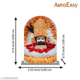 Multi-colored acrylic Khatu Shyam Idol, perfect for car or home decor, religious gift item (8 x 6 x 2 cm)