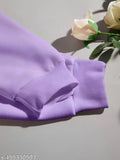 Embellished polycotton sweatshirt for girls aged 8-16, Indian-made long sleeve style on hangar