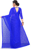 Embellished net Rasal saree 307 with running blouse, attractive Indian attire for parties and events