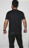 Classy Men's polyester T-shirts, printed short sleeves, size S (35in chest, 27in length), made in India
