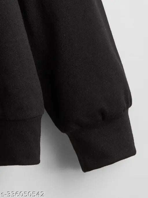 Scatchite Hot Selling Black Hooded Sweatshirt For Boy's