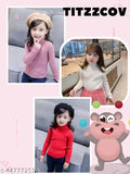 High neck woolen striped sweater for kids, long sleeves, 0-7 years, India