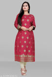 Red cotton blend stitched kameez for girls and women
