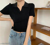 Chanderi cotton solid t-shirt, short sleeves, made in India