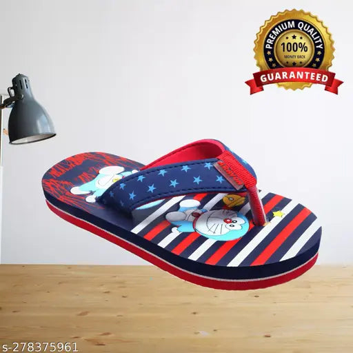 Cozy EVA slippers with Doraemon print for kids, vibrant and warm footwear for indoor wear