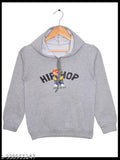 Golu Molu Kid'S Printed Cotton Blend Full Sleeve Hooded Sweatshirt
