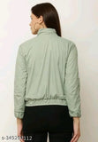Trendy colorblocked net jacket with full fur lining, long sleeves, S-XL sizes - Tina Collection