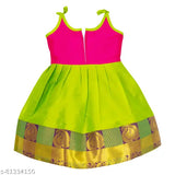 Sleeveless poly silk embellished net ethnic gown for girls (India), sizes 0-3 months - cute and classy fashion