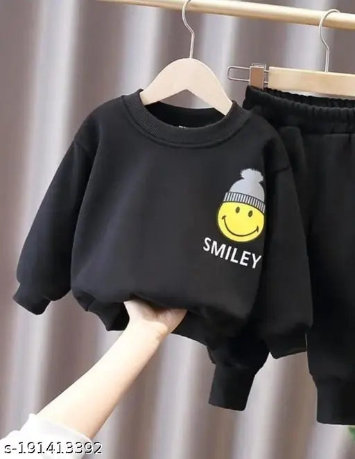 Smilley fleece sweatshirt combo