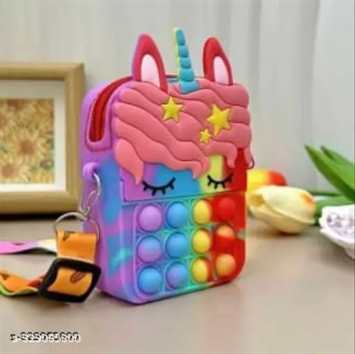1PC colourful sling bag pouch for kids
