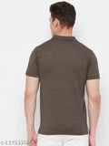 Camey Mens solid cotton short sleeves polo t-shirt, India origin