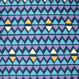 Cotton blend single bedsheet set with geometric print, superfine quality, one matching pillow cover - ideal for adult summer use from Shiventerprises in India