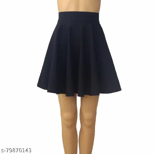 Black mini skirt