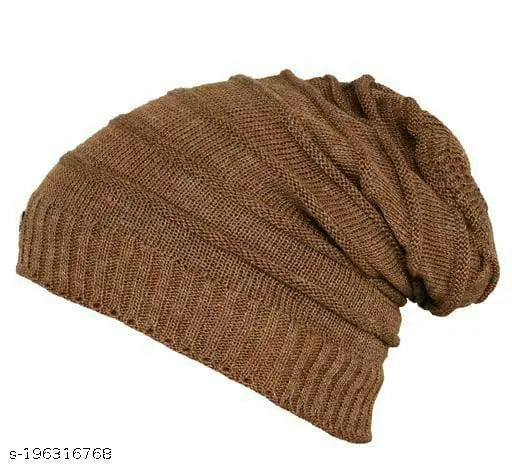 Woolen beanie cap, soft, cozy, trendy with fur inside, fits both men's and women's, modern style for girls and boys