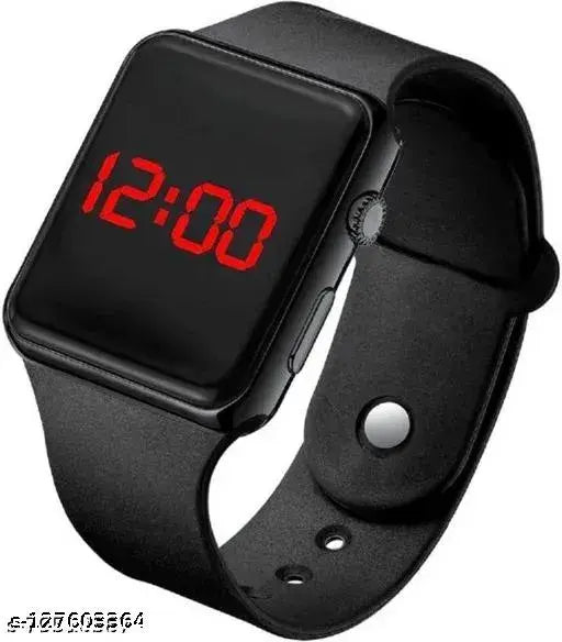 Black and white digital watch pack of 2