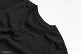 Chill quote Word Round Neck Regular Fit Half Sleeve Printed Men's Cotton T Shirt || Cotton Black Tshirt