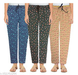 Floral print pyjamas, 3 piece set