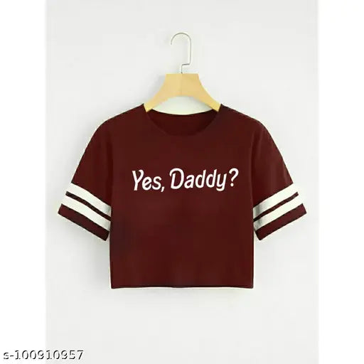 Cotton blend printed short sleeve T-shirt (PACKUP 1), size options S-XL, trendy and appealing, perfect for casual or party wear, origin India